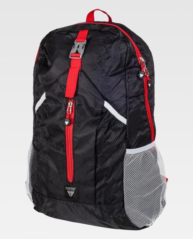 Mochila de color Negro+Rojo