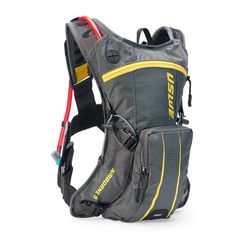 Mochila de hidratacion uswe airborne 3 gris/amarillo