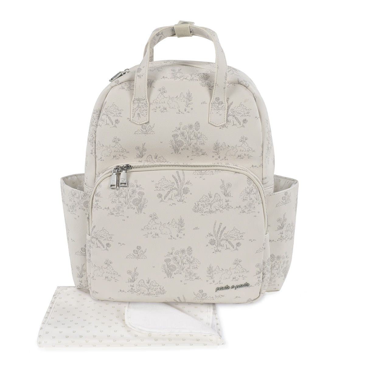 Mochila de maternidad Toile de Jouy de Pasito a Pasito