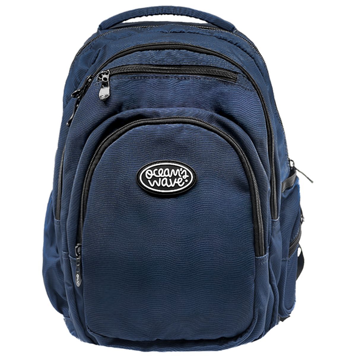 Mochila Multizipper Azul Olas