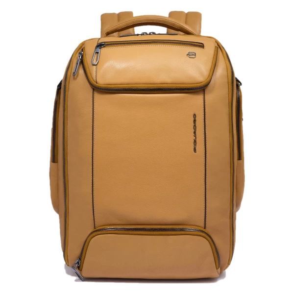 Mochila PIQUADRO Amarilla, Piel, IPAD@PRO 12,9¨. CA6689S134/G