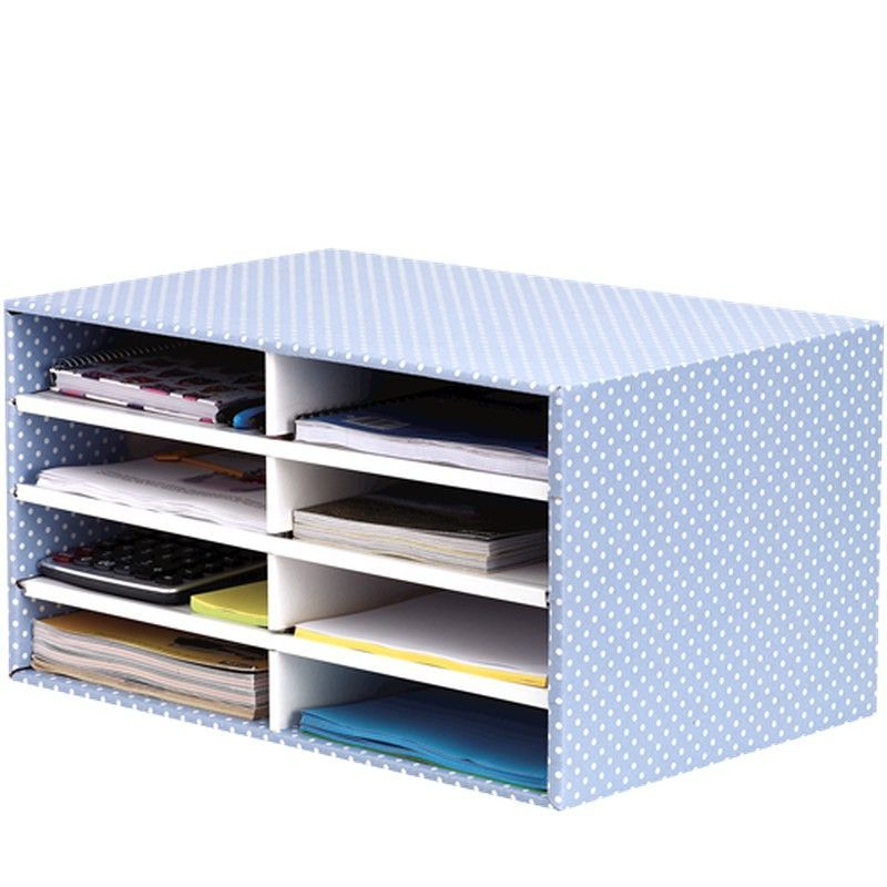 Módulo de Archivo de sobremesa Azul/Blanco