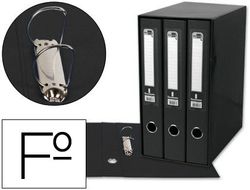 Modulo Liderpapel 3 Archivadores Folio 2 Anillas Mixtas 40Mm Negro