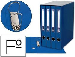 Modulo Liderpapel 4 Archivadores Folio 2 Anillas Mixtas 25Mm Azul