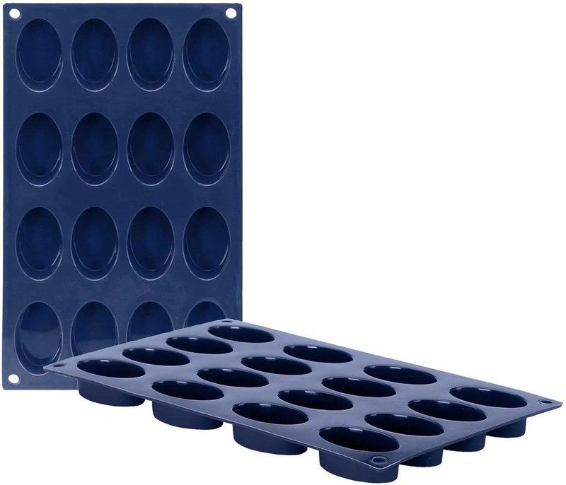 Molde 16 cavidades ovalines 53x33 mm altura 20 mm