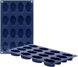 Molde 16 cavidades ovalines 53x33 mm altura 20 mm