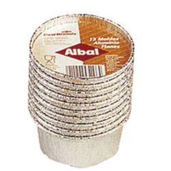Molde aluminio desechable Molde Alum.Flan 75 Cc. 12 Unidades
