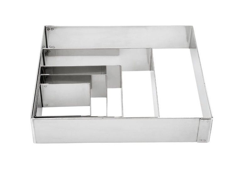 Molde Cocina Aro Cuadrado 10X10 Cms Inox Lacor