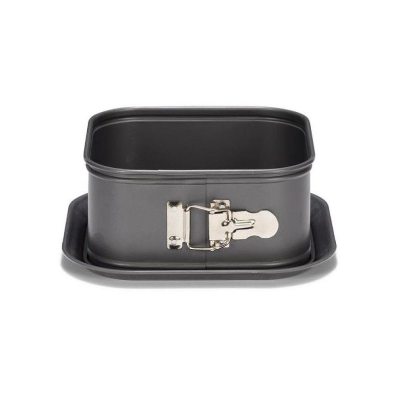 Molde cuadrado con base demontable 12 cm patisse