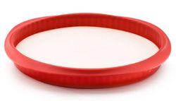 Molde desmontable lekue quiche 28 cm con plato cerámica