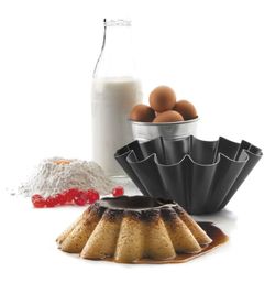 Molde Flanero Rizado Alum Antiadherente 22 Cm Lacor Reposteria Postres