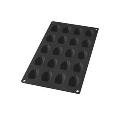 Molde mini madalenas concha silicona lekue 20 cav negro
