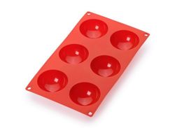 Molde semiesfera silicona lékue 6 cav.