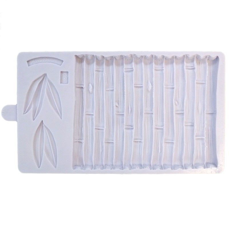 Molde silicona fondant bambú by karen davis