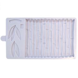 Molde silicona fondant bambú by karen davis