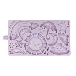 Molde silicona fondant el tiempo karen davis