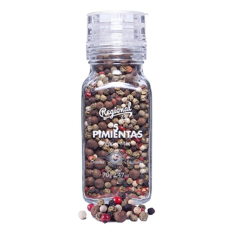 Molinillo 5 Pimientas 70 grs Regional Co