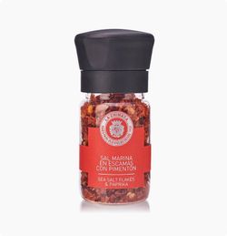 Molinillo sal marina en escamas con pimentón la chinata
