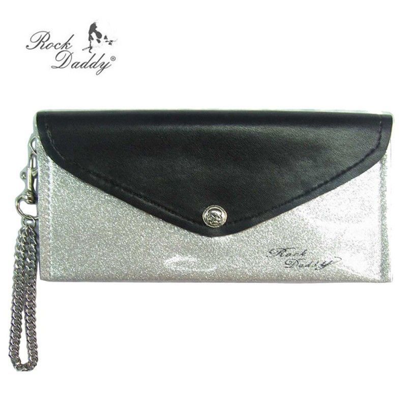 Monedero Brillo Plateado