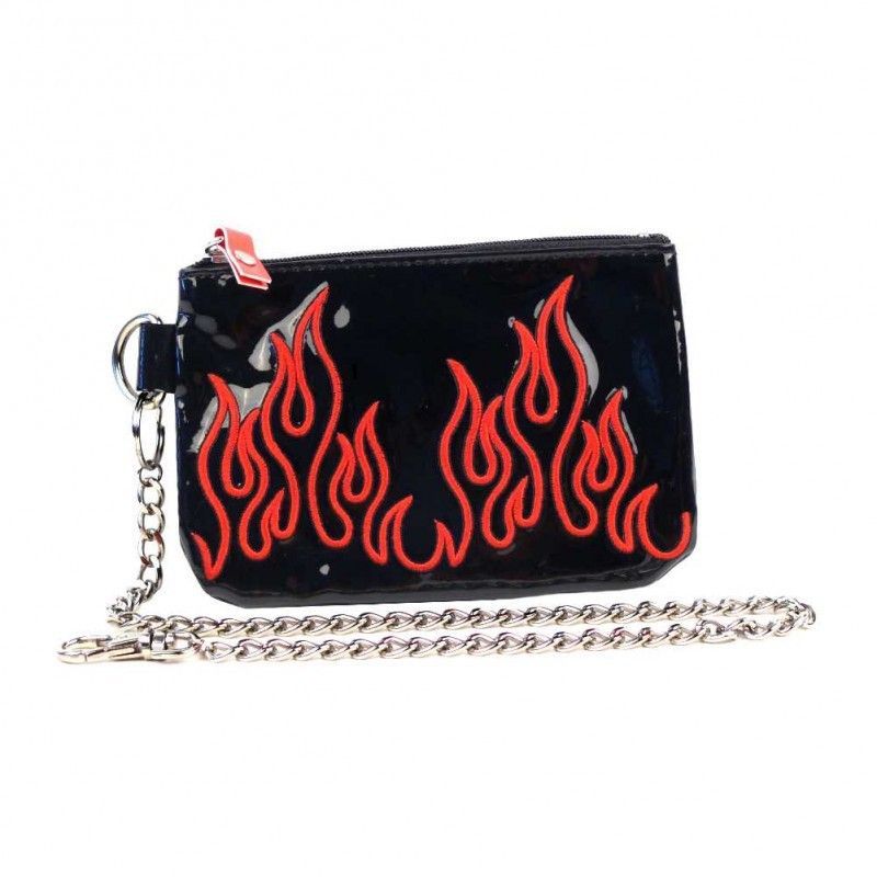 Monedero charol con Llamas