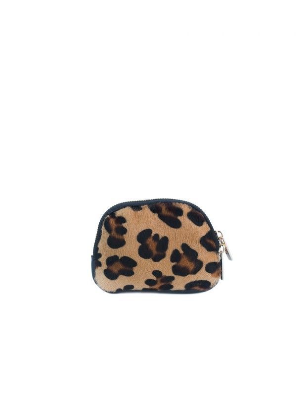 Monedero De Piel Con Estampado Animal Print Leopardo