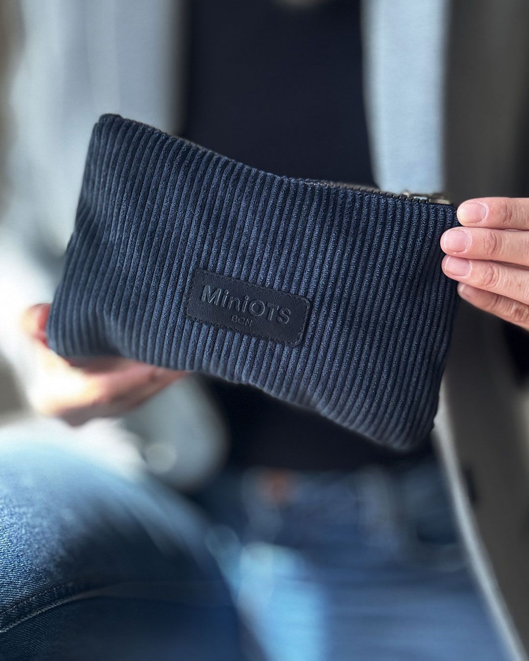 Monedero grande MINIOTS de pana