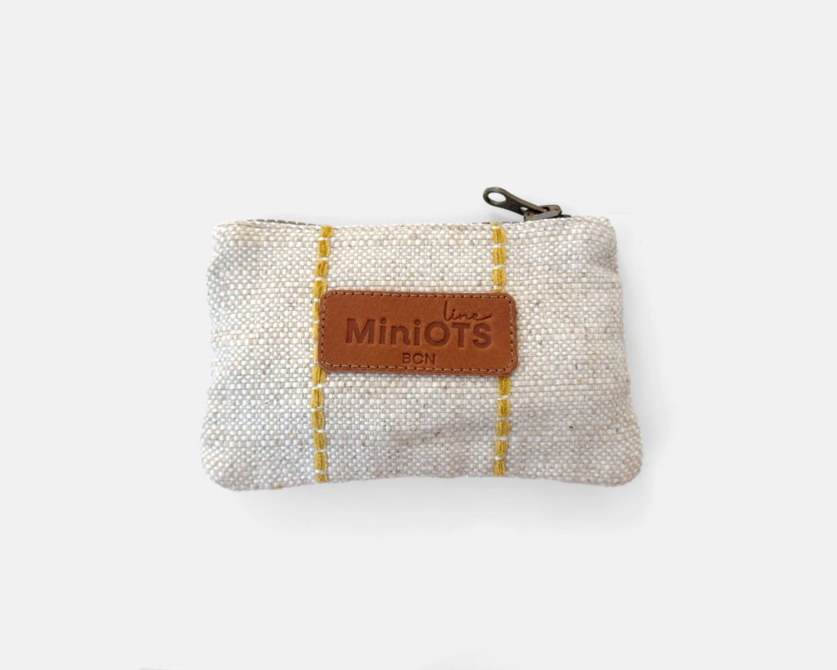 Monedero pequeño MINIOTS rayas amarillas