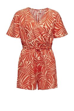 Mono corto con estampado hojas tropicales Only Pureed Pumpkin