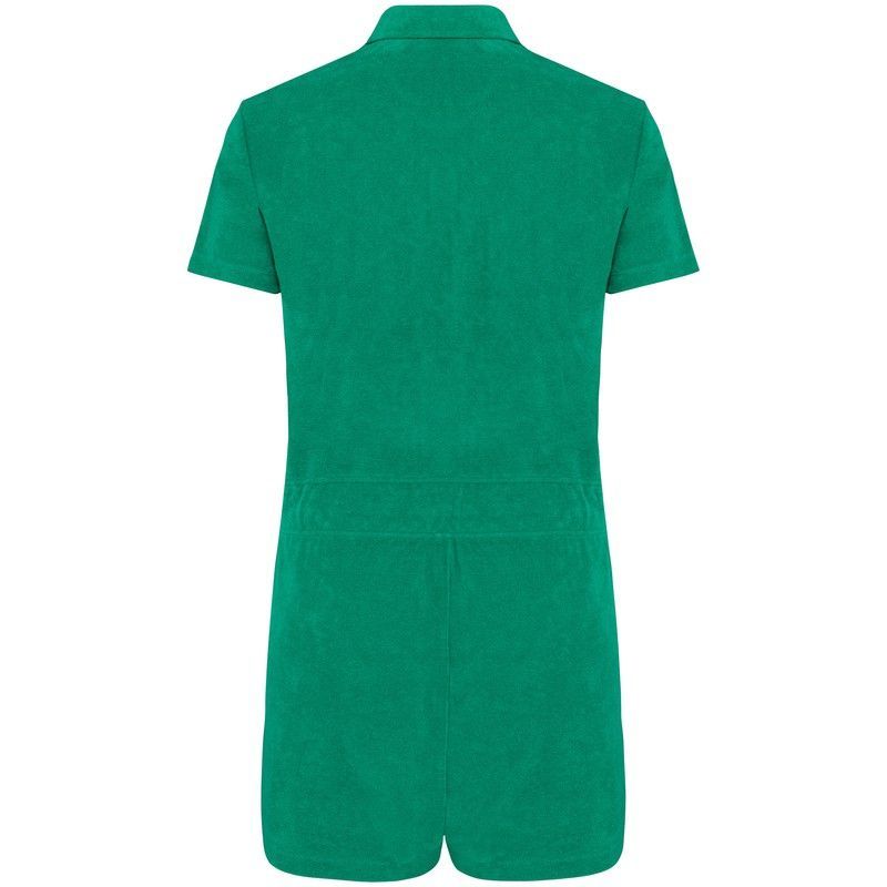 Mono corto ecorresponsable de rizo mujer