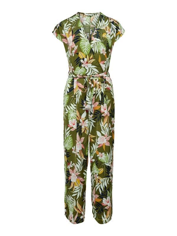 Mono largo con estampado hojas tropicales Only Kalamata