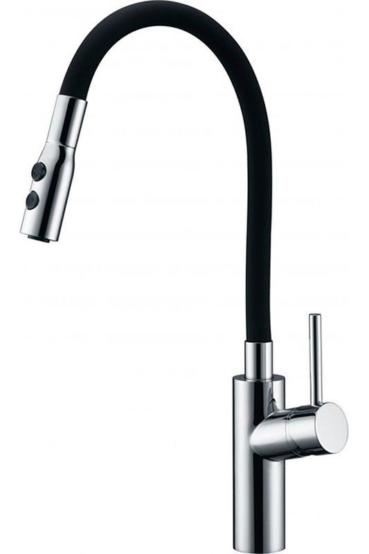 Monomando cocina Tokyo cromo-negro  Ref GCE016 Imex