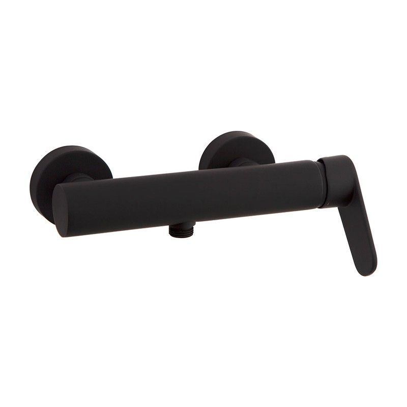 Monomando de ducha 6l, negro mate, Modelo Alexia