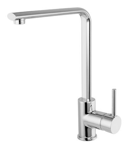 MONOMANDO FREGADERO CAÑO ALTO A 90º CARTUCHO CERAMICO