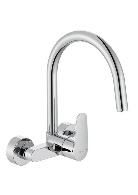 Monomando fregadero pared caño alto Roca Victoria Plus