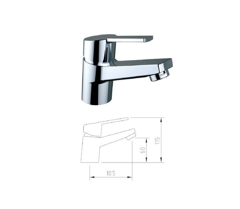 Monomando lavabo Cabel On | 99675