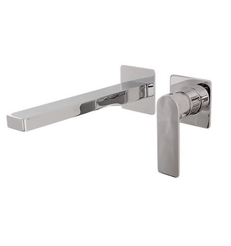 MONOMANDO LAVABO EMPOTRADO CON CAÑO CUADRADO