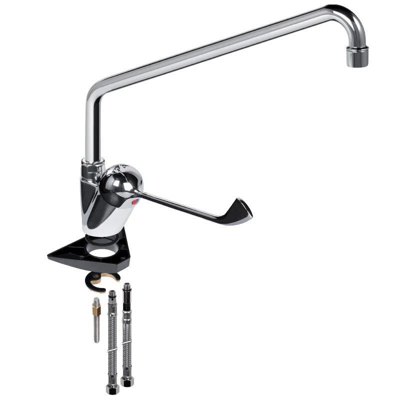 Monomando repisa caño alto 450 mm – maneta medical