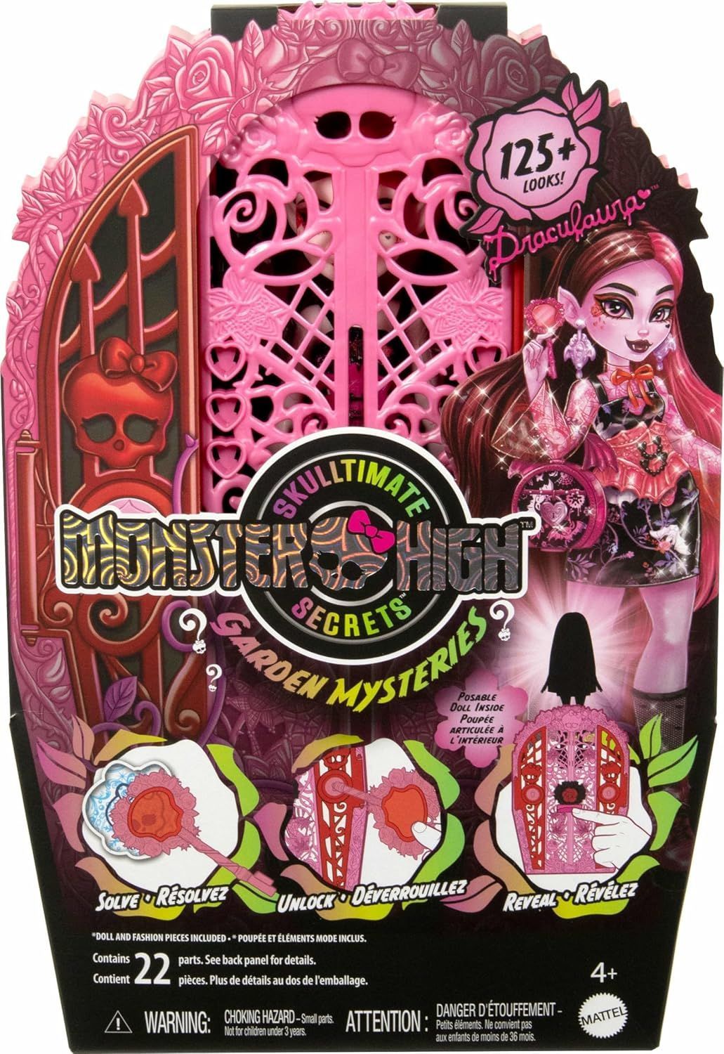 Monster High Skulltimate - Secrets Garden Mysteries - Muñeca Draculaura Con Armario