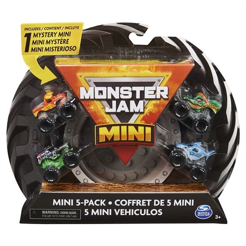 MONSTER JAM-PACK 5 MINI VEHICULOS