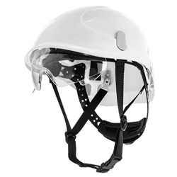 MONTANA, Casco dieléctrico EN397, EN50365 con Barbuquejo y visor transparente