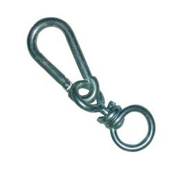 Mosquetón con giratorio cincado