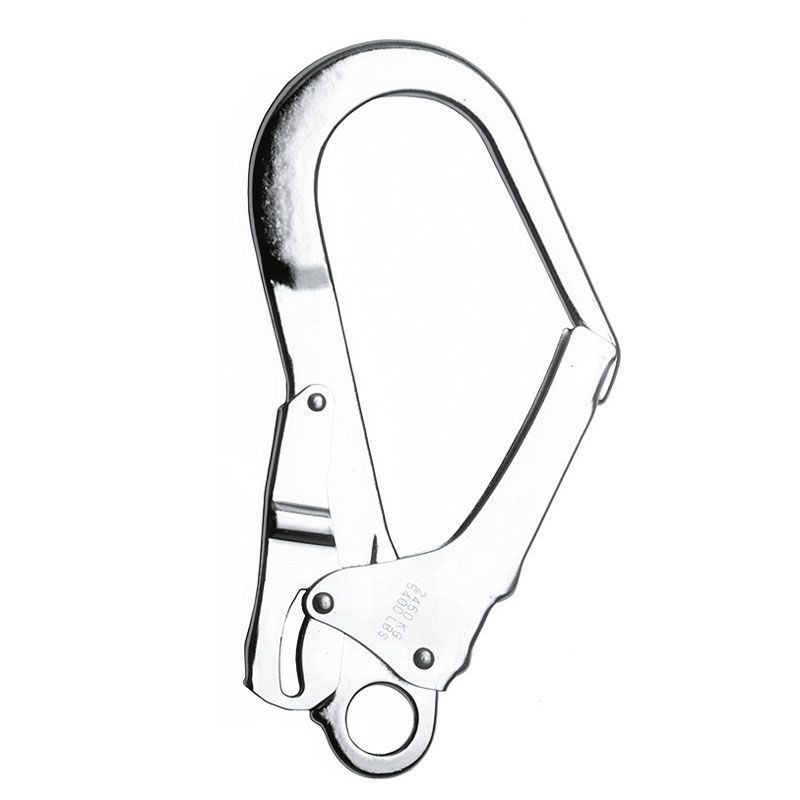 MOSQUETÓN SEMIMAXI, automático de acero apertura 50 mm