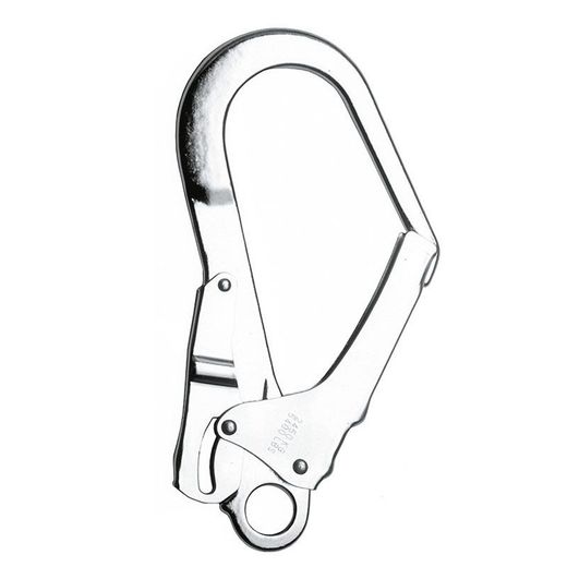 MOSQUETÓN SEMIMAXI, automático de acero apertura 50 mm