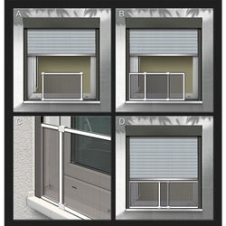 Mosquitera marco extensible blanco medidas: 50x75-142cm