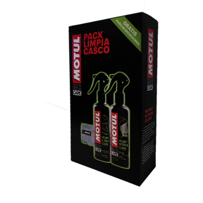 Motul pack limpia casco (m1+m2+paño microfibra)
