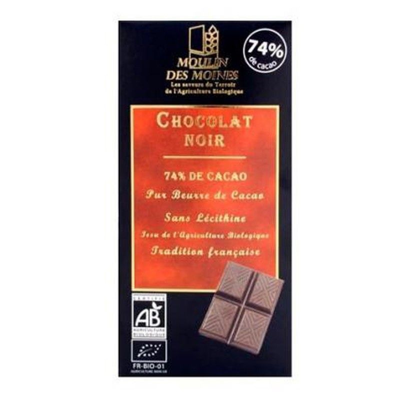 Moulin Xocolata 74% 100gr Bio