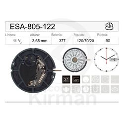 Movimiento Reloj Cuarzo ETA ESA-805-122