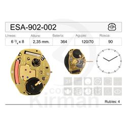 Movimiento Reloj Cuarzo ETA ESA-902-002