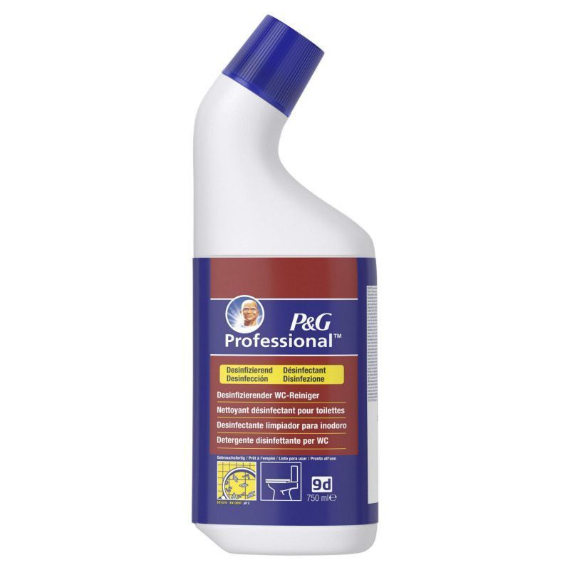 Mr. Proper limpiador desinfectante de inodoro, 750 ml (9D)