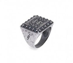 MR004X Anillo Plata de Palo Man en plata 925 con inscripción